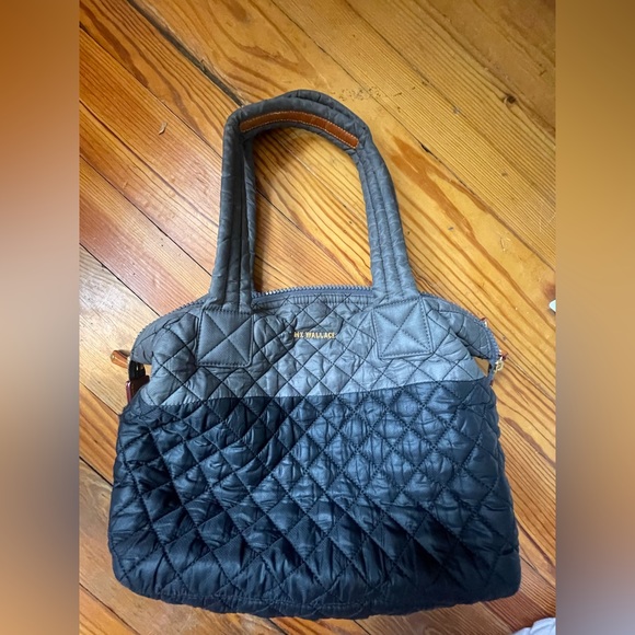 NWT MZ Wallace Sutton Tote Grey and Black - Picture 1 of 7